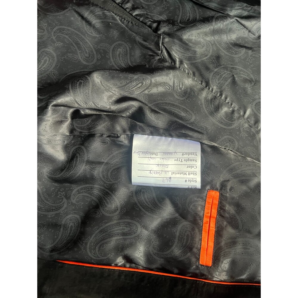 Vintage 4/2008 Lined Sample Sean John Soft Leather Blazer with Suede Lapel - Picture 14 of 16